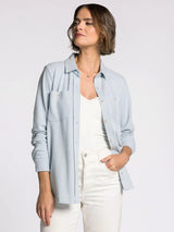 Lewis Button Up Shirt Light Blue Stripe