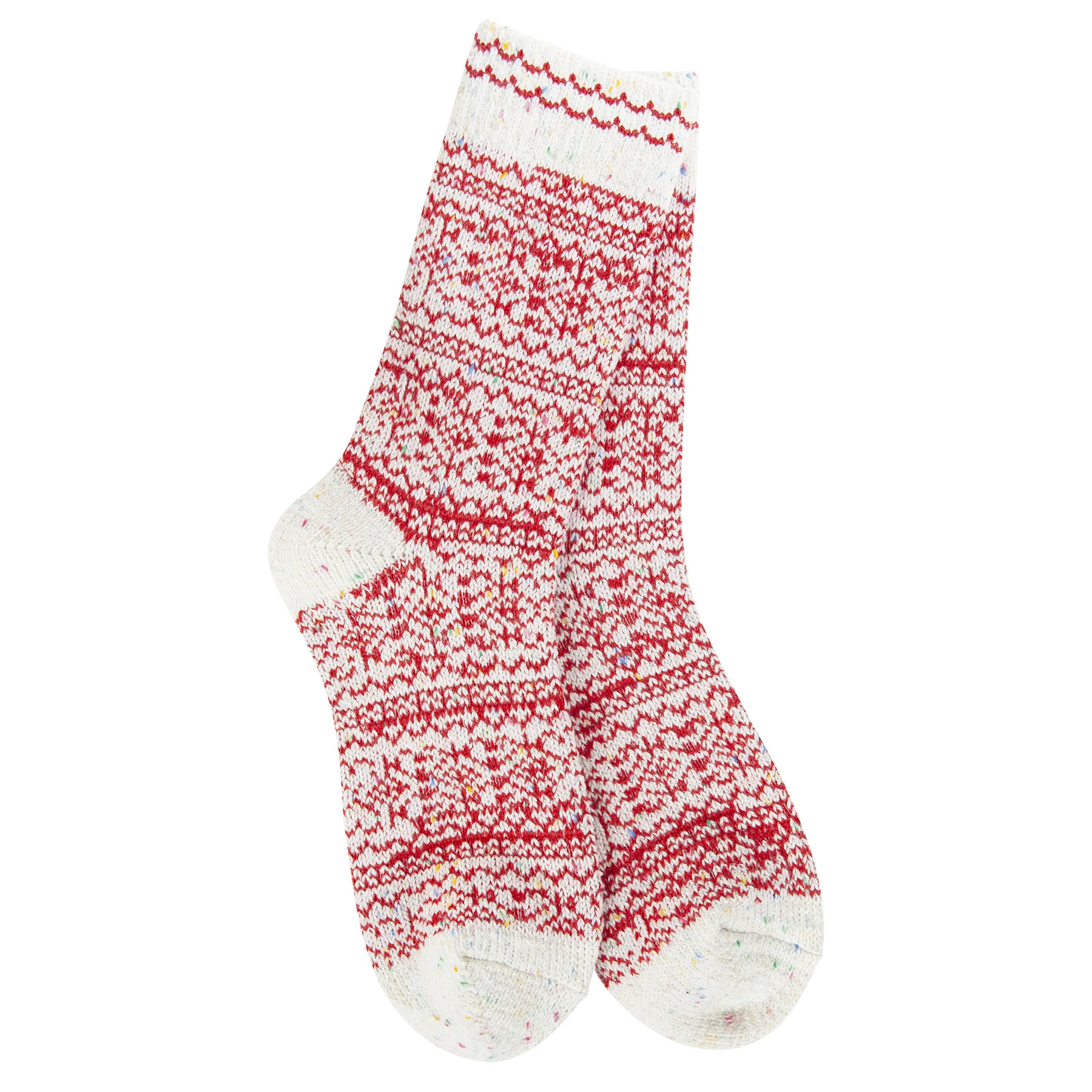 Holiday Confetti Crew Socks Peppermint Confetti