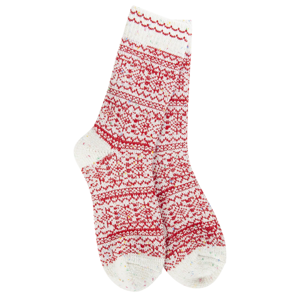 Holiday Confetti Crew Socks Peppermint Confetti