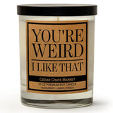 USA Made Kraft Label Snarky Candle - 10 OZ