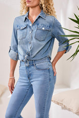 Audrey Hugging Flare Jeans Coastal Blue