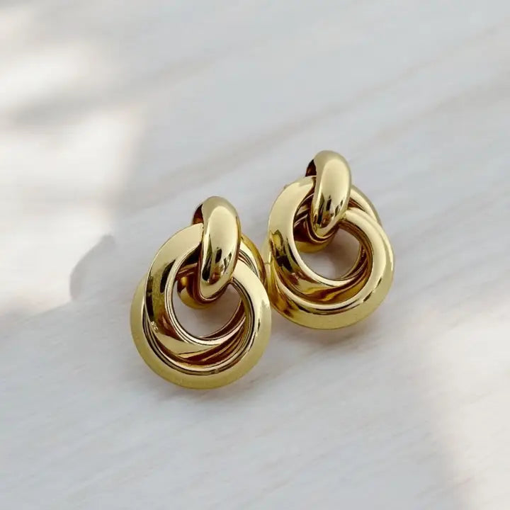 Neve Knot Gold Filled Earrings