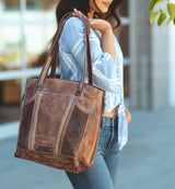 Amelie Tote Bag Tan Teak + Mason