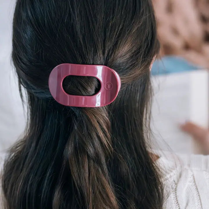 Teleties Small Flat Round Hair Clip Wild Side