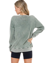 Puff Game Day Washed Sweatshirt Olive