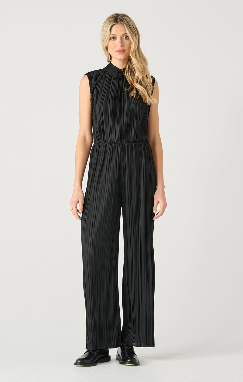 Pull On Pleated Pants Black