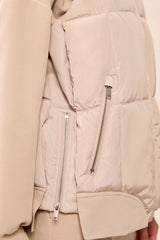 Removable Hood Quilted Puffer Vest Sand Dune