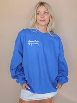 Lake Responsibly Sweatshirt Blue