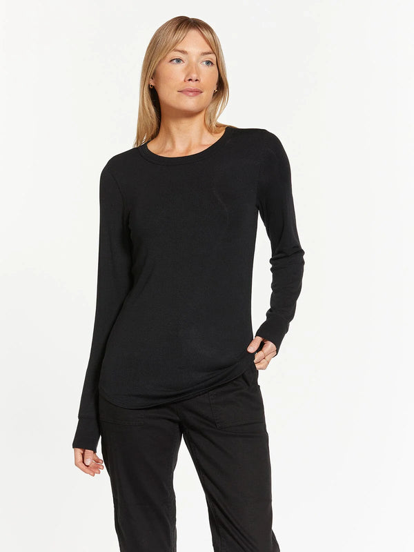 Stacy Long Sleeve Top Black