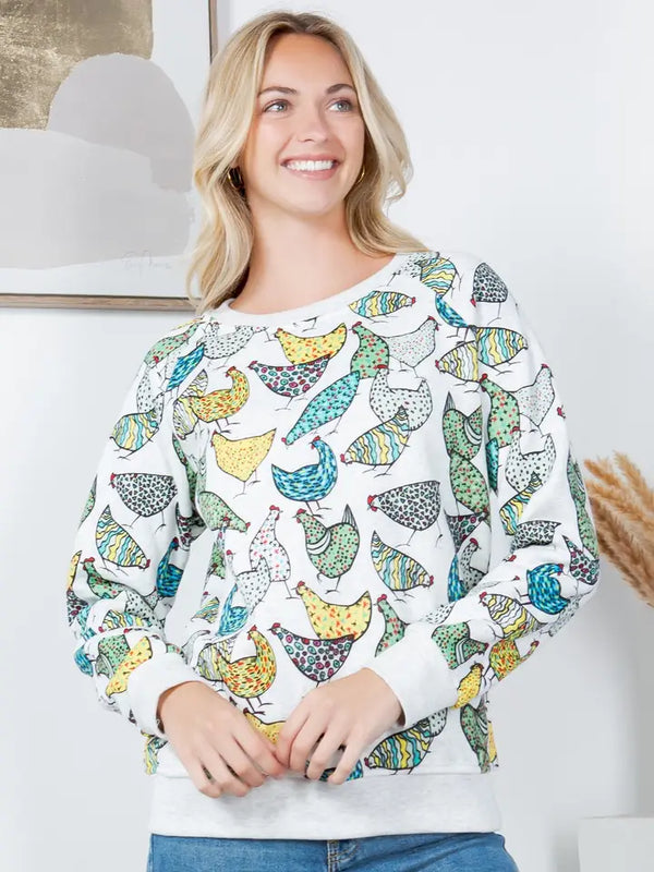 Chicken Fleece Sweatshirt