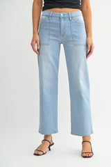 Utility Pocket Relaxed Jeans Light