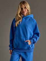 Cozy Hooded Sweatshirt Blue