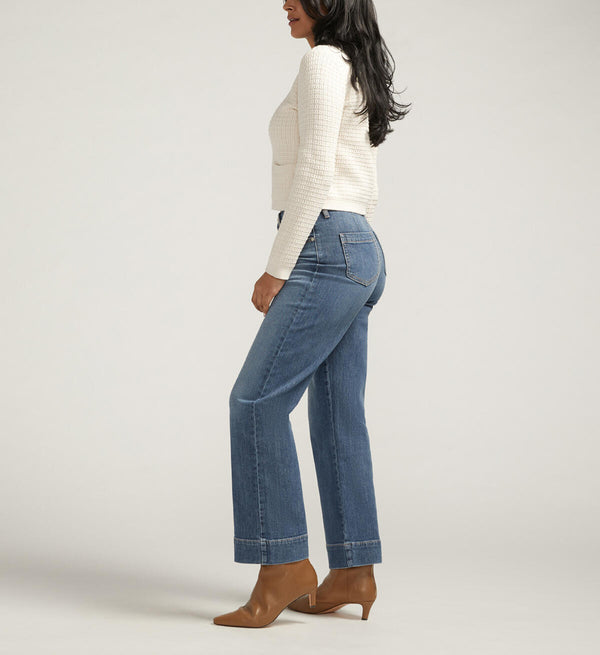 Sophia High Rise Wide Leg Jeans Eiffel Blue