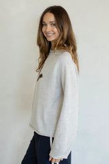 Duck Rolled Knit Sweater Heather Oat