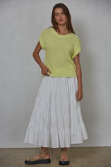 Laurien Sweater Top Citrus Lime