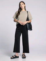 Mildred Cropped Pants Black