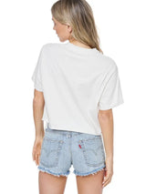 Cowboy Essentials Graphic Cropped Tee Antique White