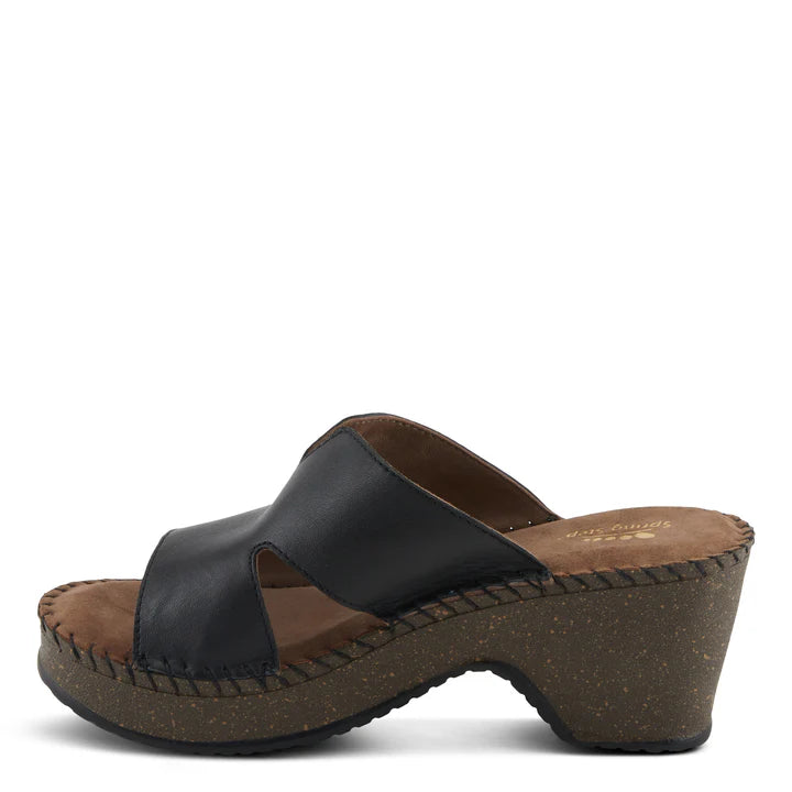 Deltana Heeled Sandals Black