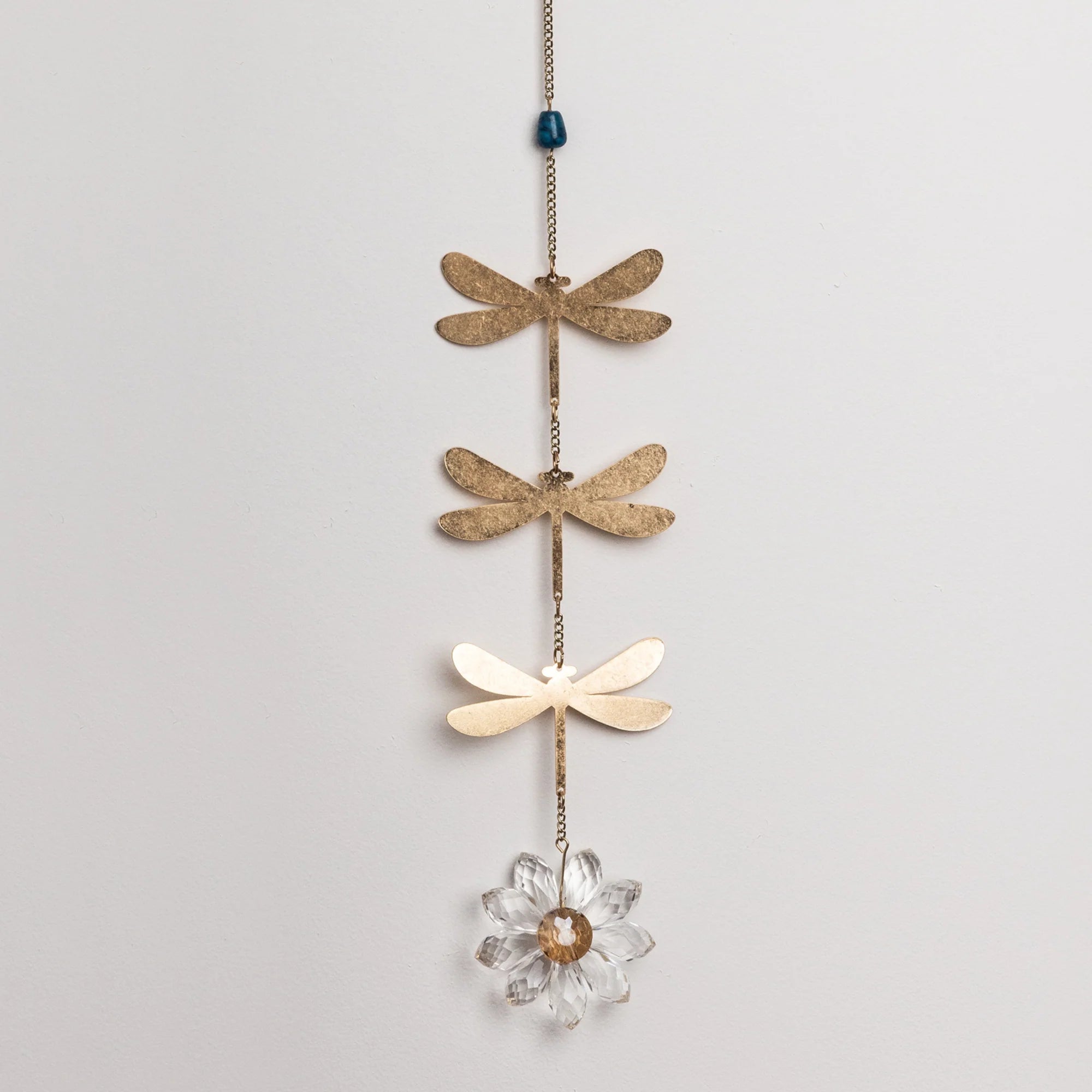 Crafted Suncatcher Dragonfly | Blue Apatite