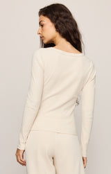 Greyson Scoop Long Sleeve Tee Frosted Pearl