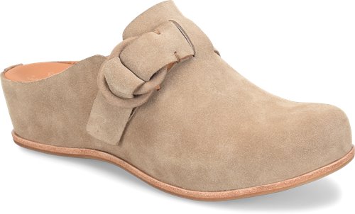Kori Slip On Clogs Taupe Suede