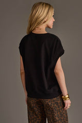 Game Day Relax Fit Short Sweatshirt Black