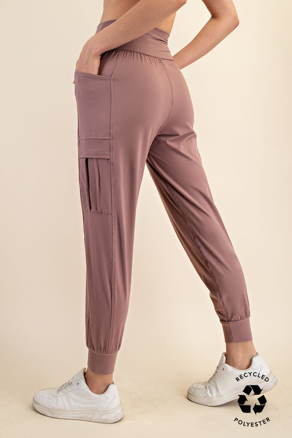 Cargo Pocket Butter Jogger Clay Rose