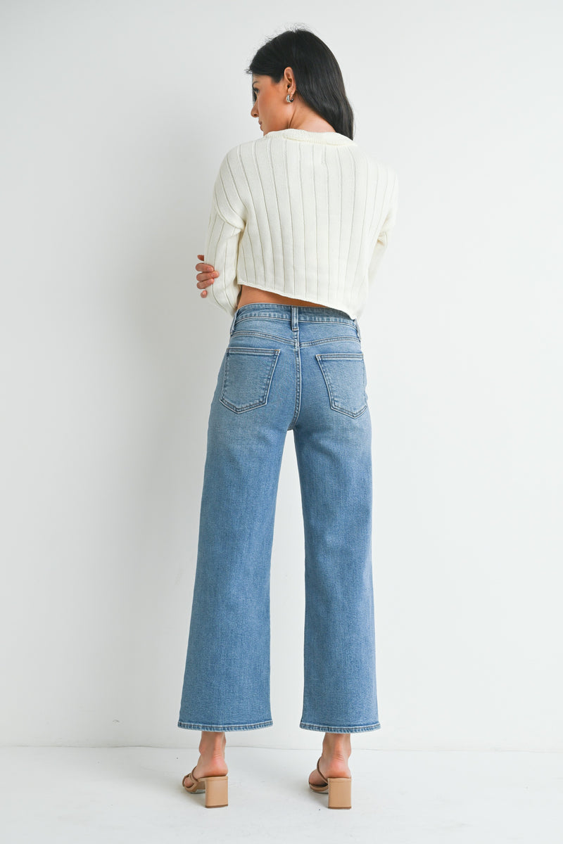 Slim Wide Leg Jeans Medium