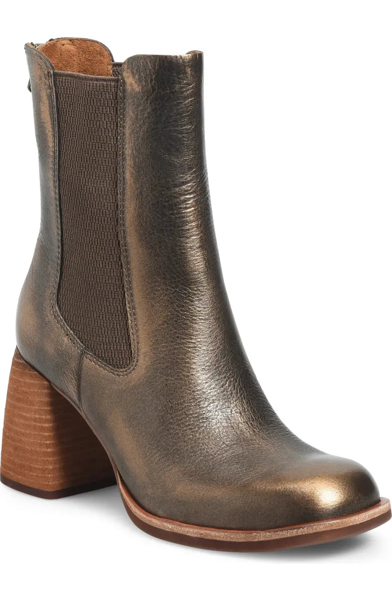 Arline Heeled Boots Bronze Metallic