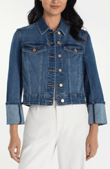 High Cuff Denim trucket Jacket West Ways