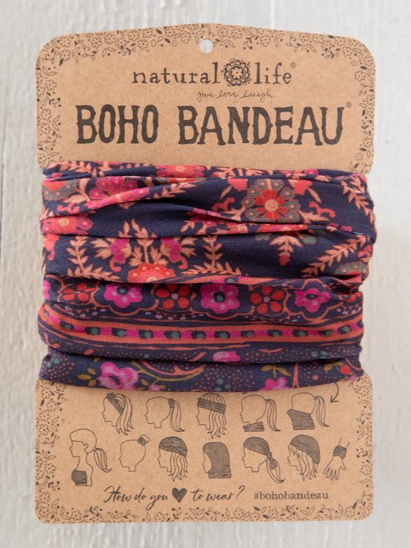 Full Boho Bandeau Indigo Willow Medallio