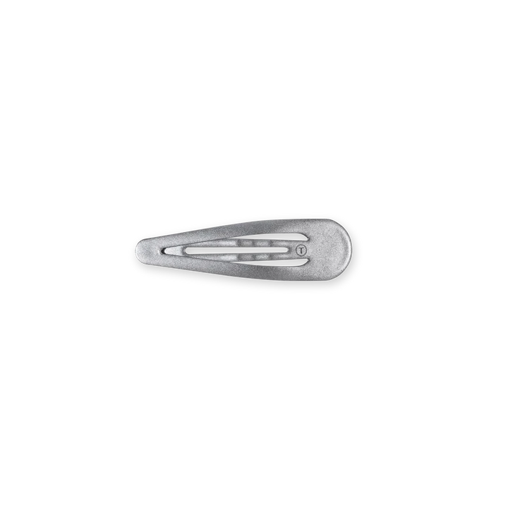 Teleties Snap Clips - 6 Pack Silver