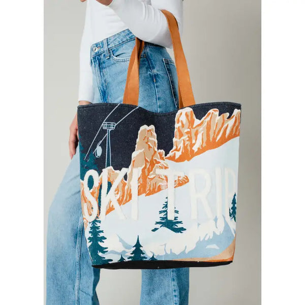 Ski Trip Scene Tote