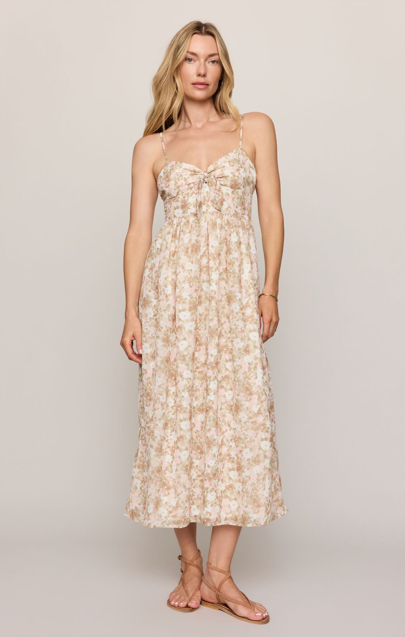 Merryn Cari Floral Midi Dress Lilac Kiss
