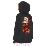 Beer Wolf Patch Hideout Hoodie Black Snow
