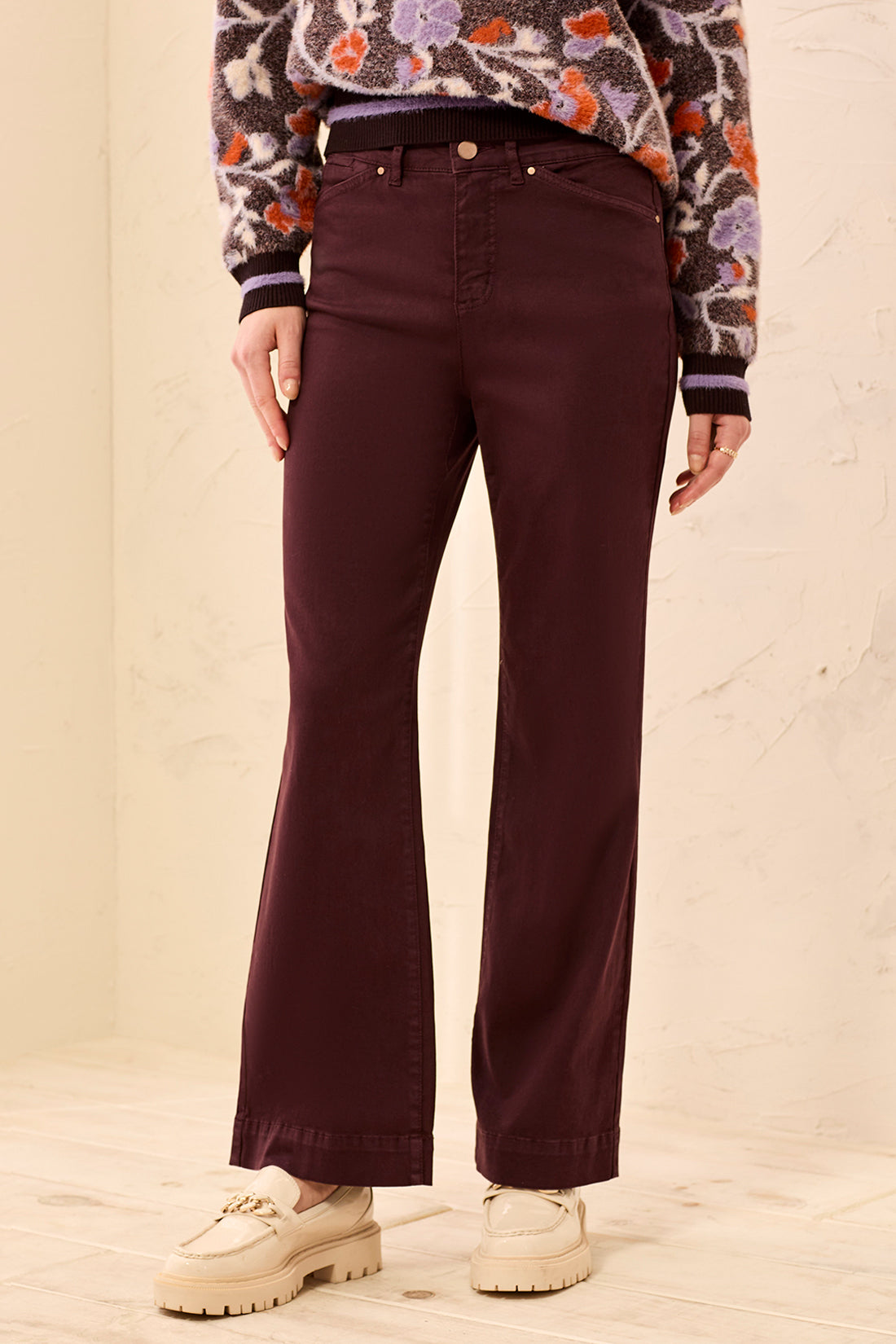 Fly Front 5 Pocket Pants Fudge