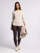 Stacy Long Sleeve Top White Swan Clove Stripe