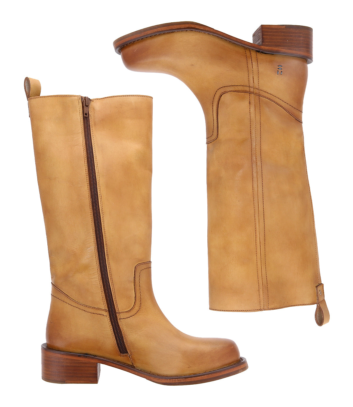 Froe Boots Banana Tan Distressed