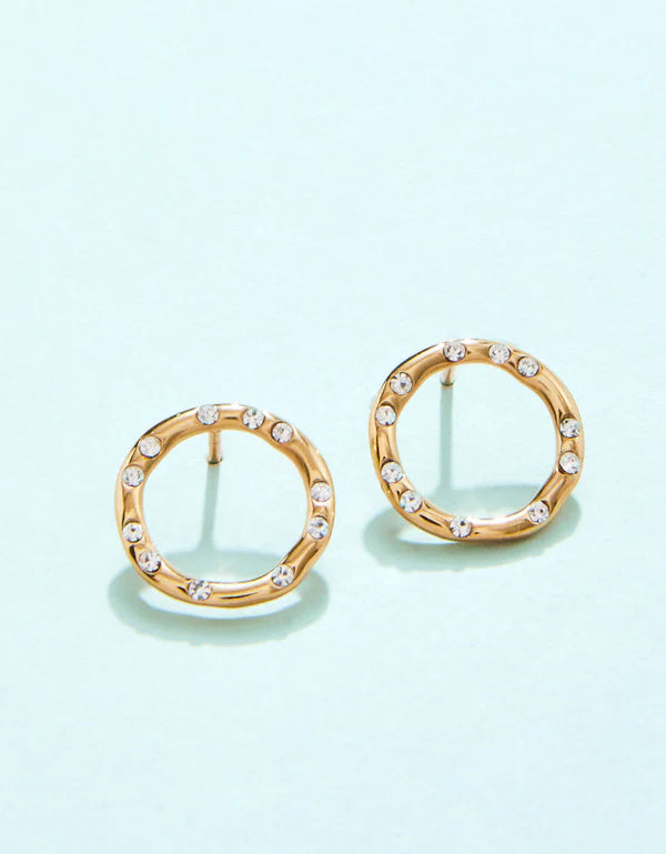 Endless Stud Crystal Earrings