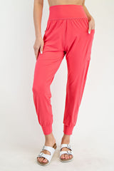 Cargo Pocket Butter Jogger Flamingo Pink