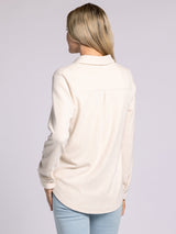 Lewis Button Up Shirt Pink Oatmeal
