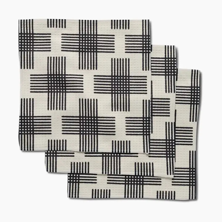 Geometry Dishcloth Set Cross Hatch