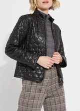 Brooklyn Quilted Vegan Leather Jacket Black