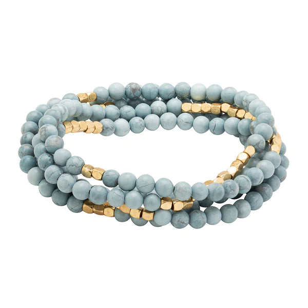 Stone Wrap Blue Howlite Harmony