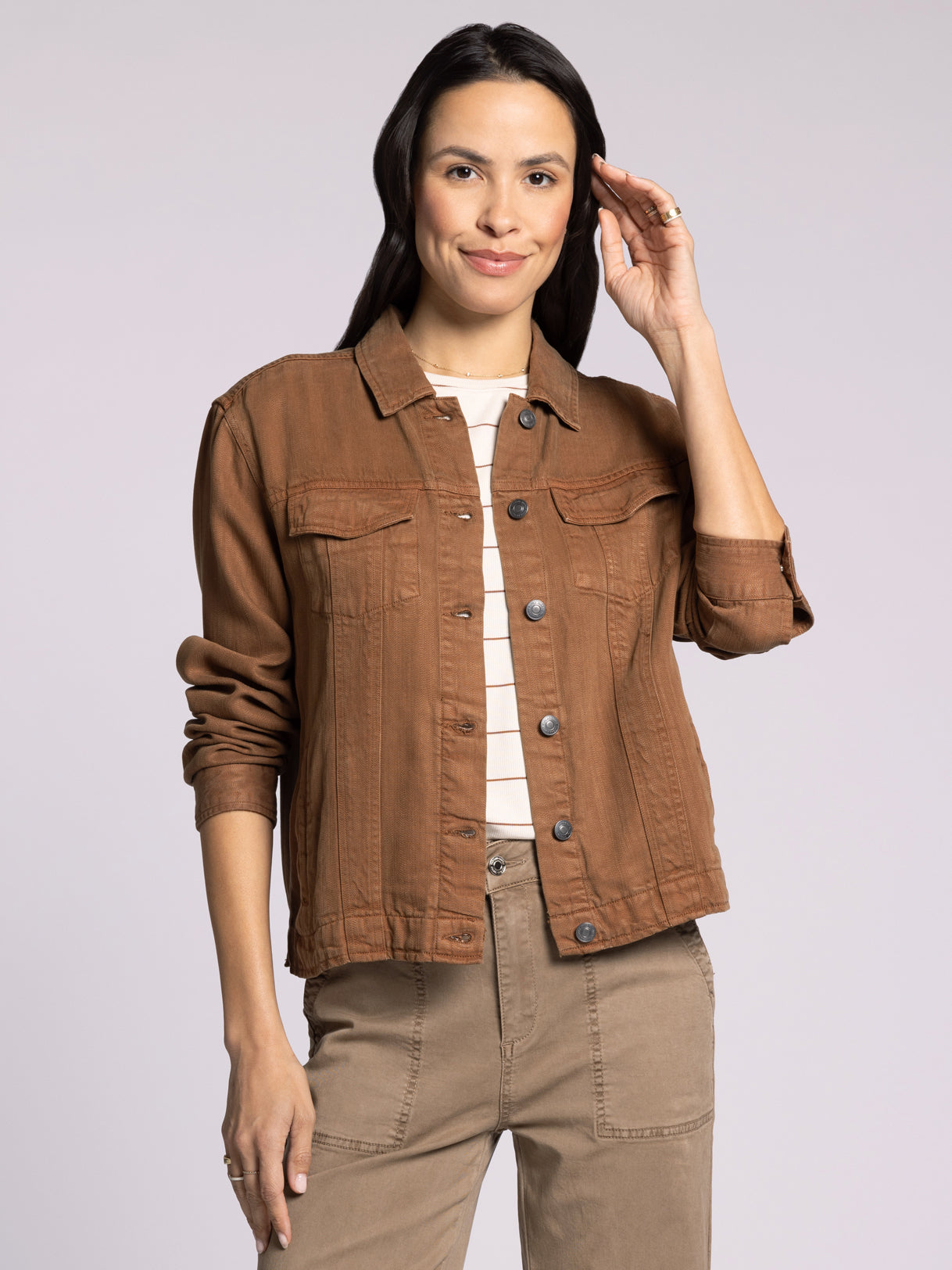 Jackie Relaxed Fit Jacket Toffee