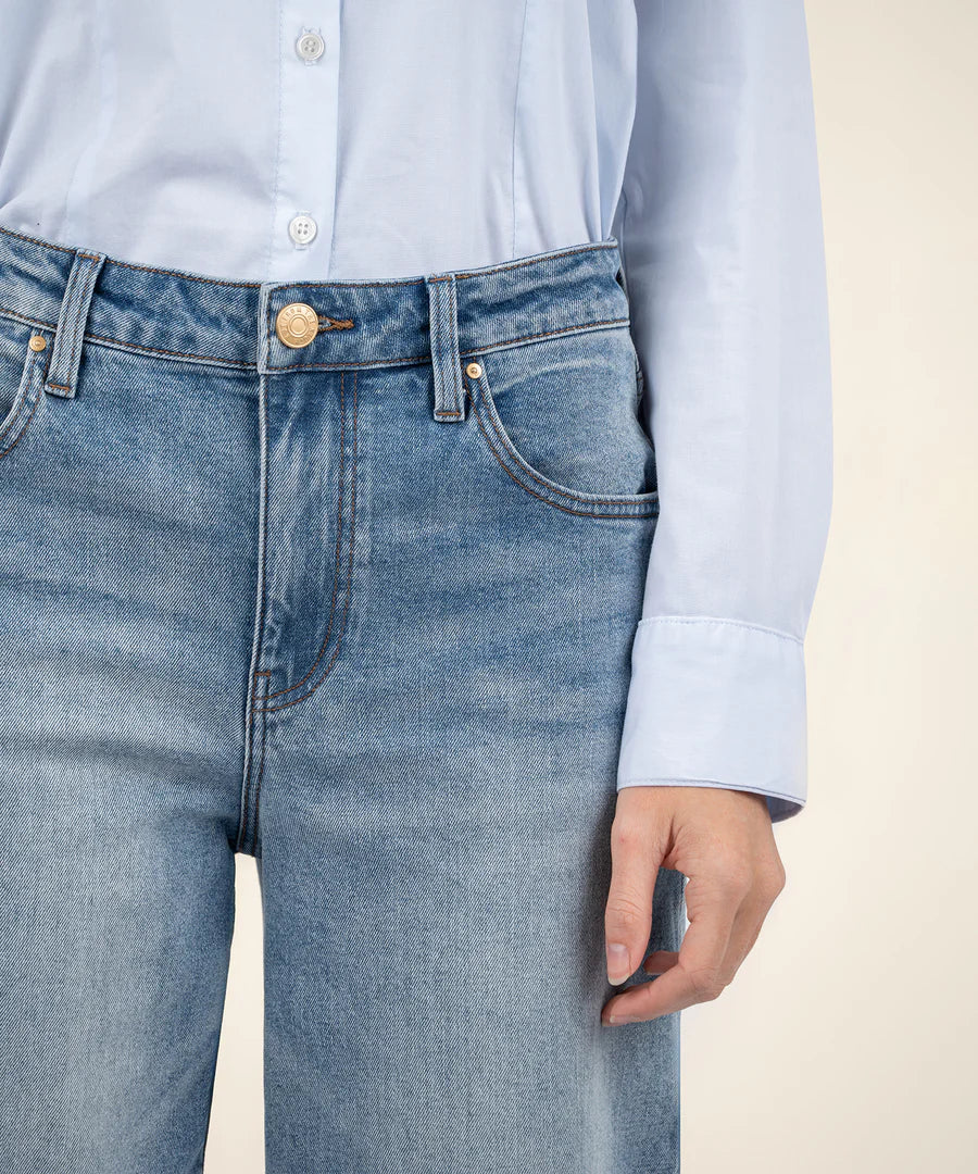 Ashley High Rise Slouchy Barrel Leg Jeans Decency