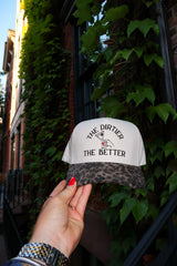 The Dirtier The Better Trucker Hat Leopard