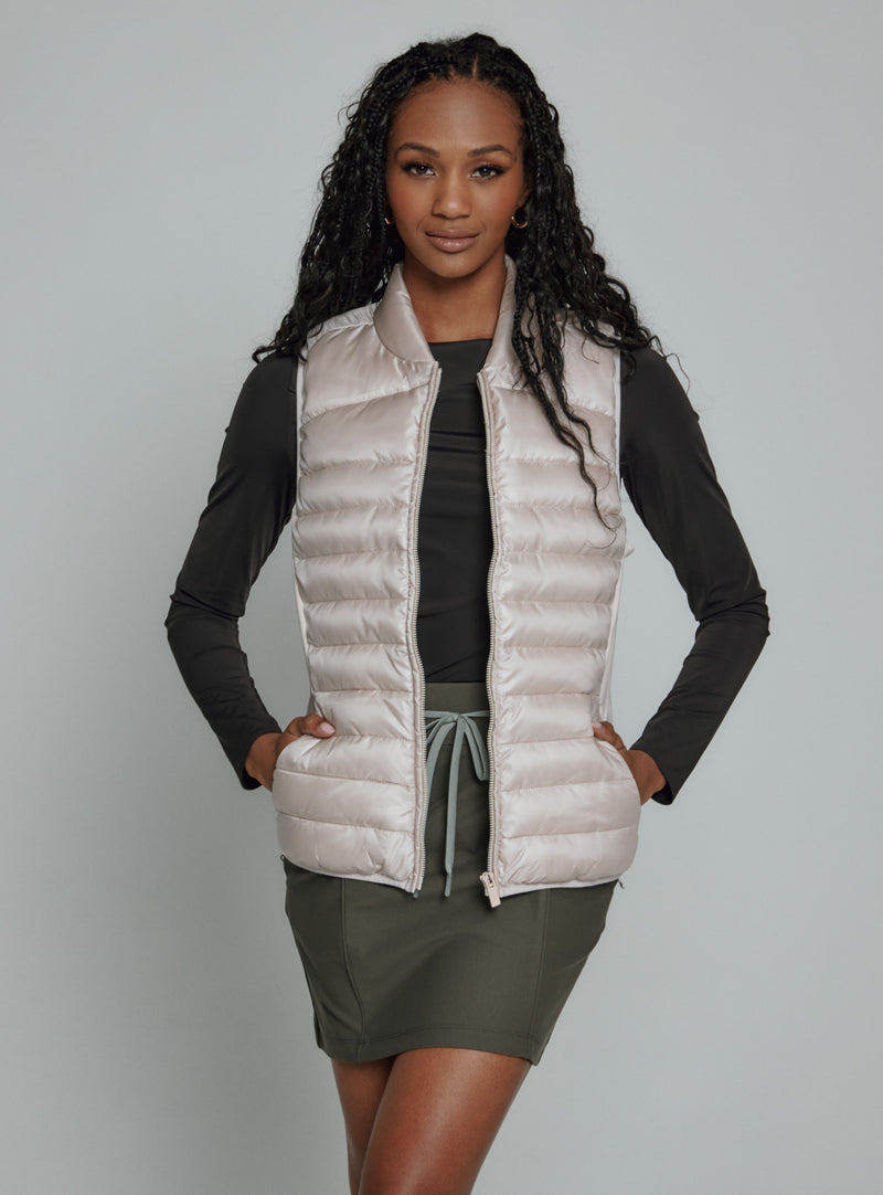 Andes Puffer Vest Pearl
