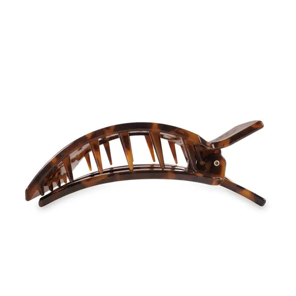 Teleties Large Flat Square Hair Clip Tortoise