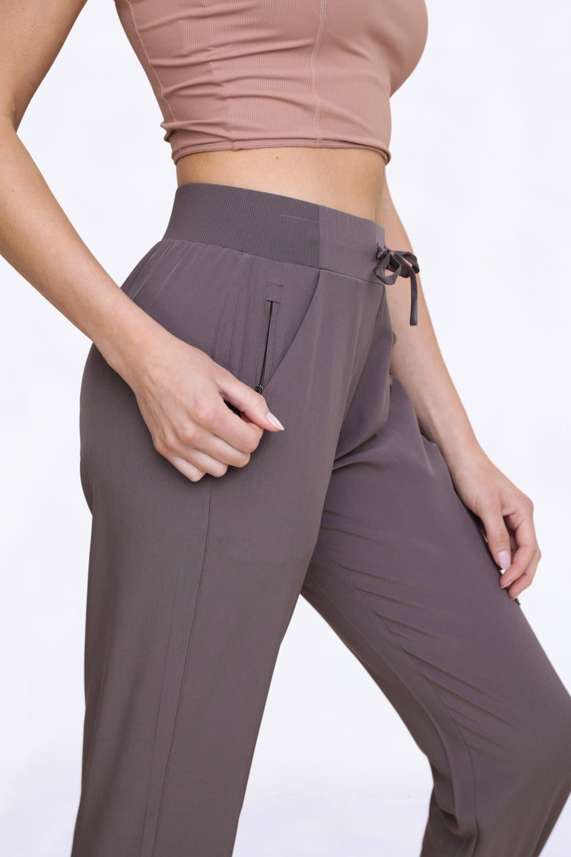 High Waist Active Joggers Cocoa